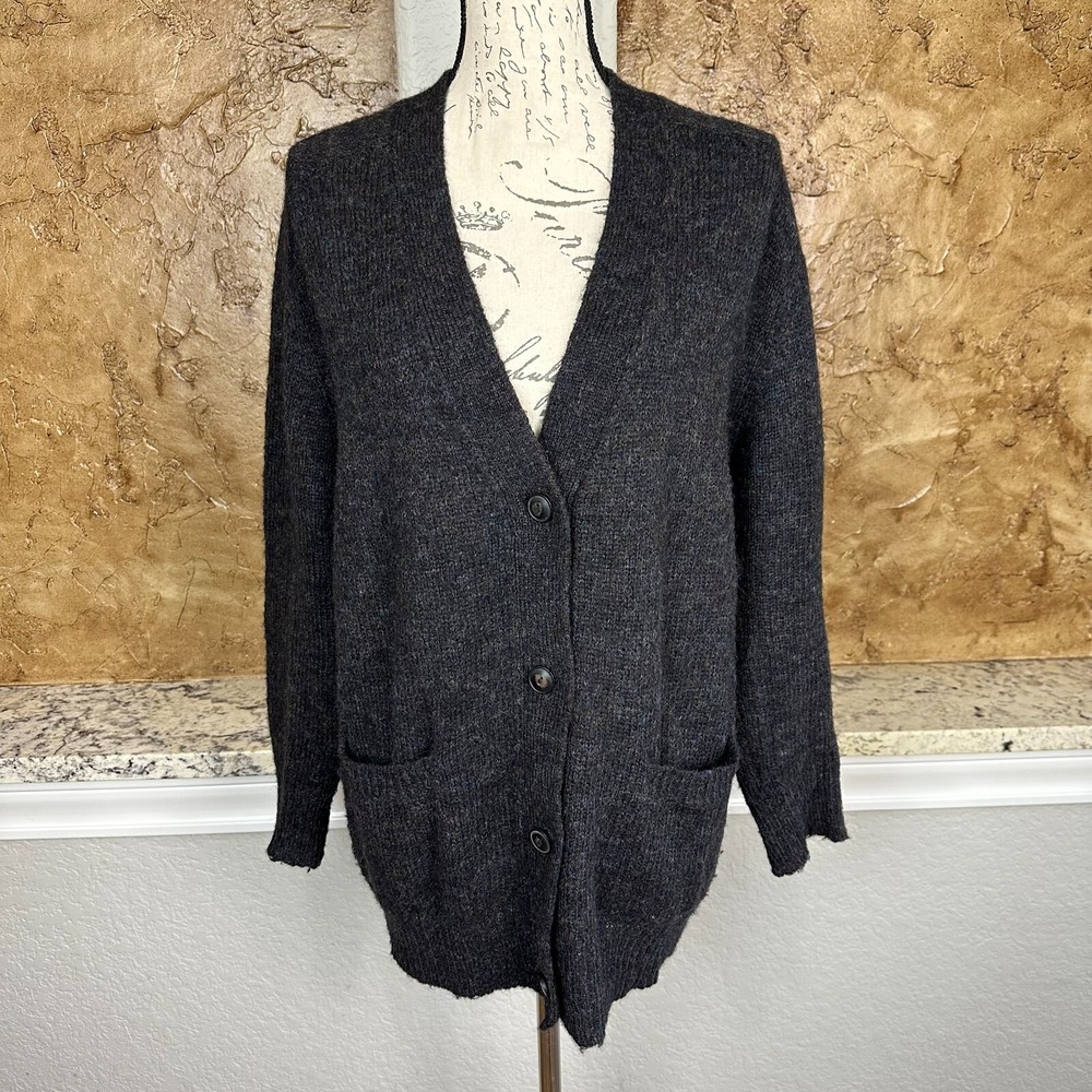 Denim & Supply Ralph Lauren Cardigan Sweater Wool Mohair Blend Italian Yarn Sz M